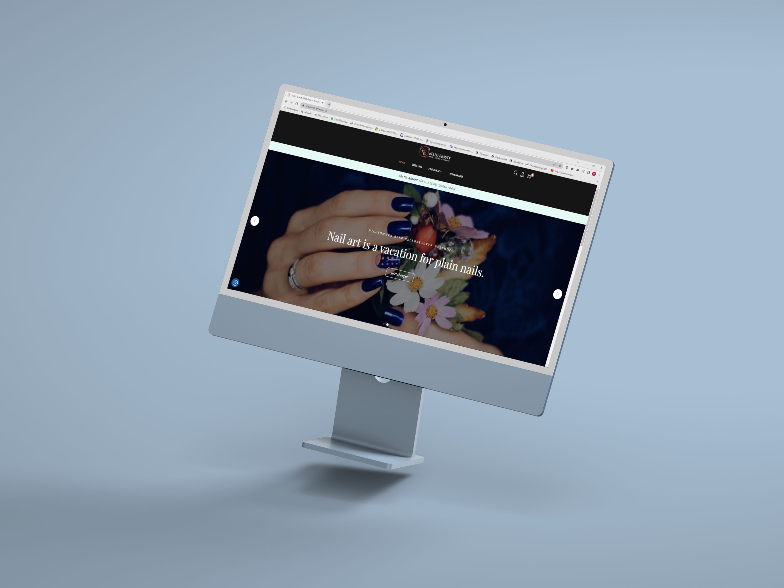 Webshop für das Unternehmen Hello Beautys GbR